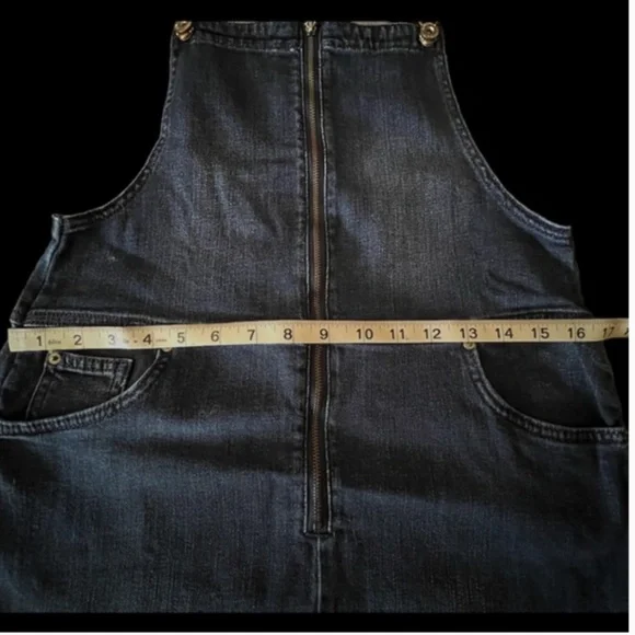 Jean/Denim Overall Dress - Picture 2 of 7